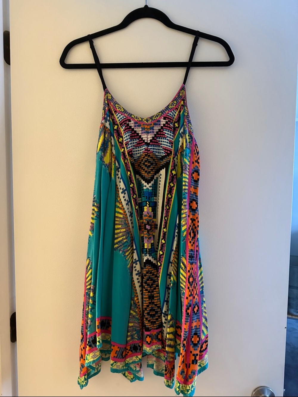 Flying Tomato Turquoise Multi-Color Mini Dress